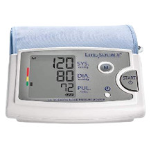 Upper arm blood pressure monitor