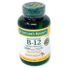 Nature's Bounty vitamin B12 supplement