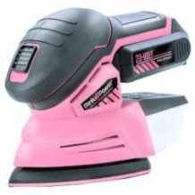 Pink Power cordless detail sander