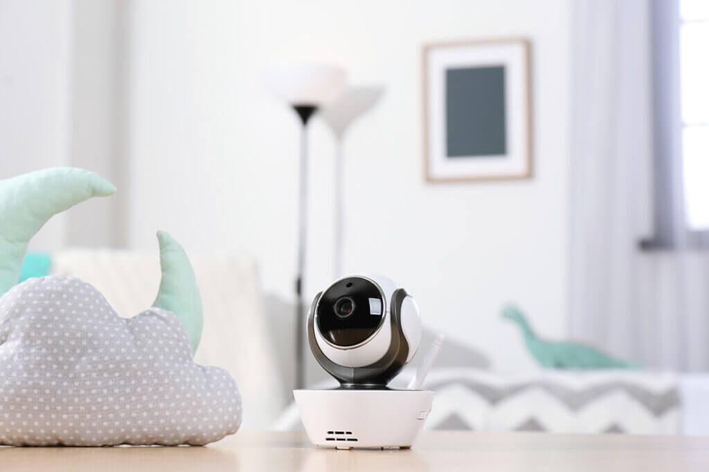 Baby monitor on table
