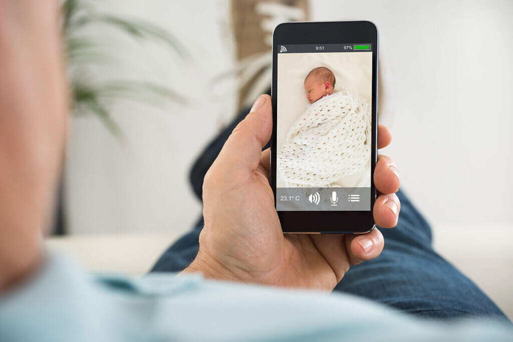 Baby monitor smartphone app