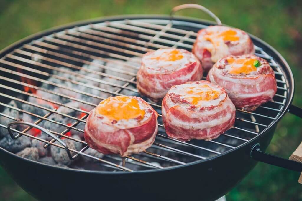 ball grill indirect grilling patties