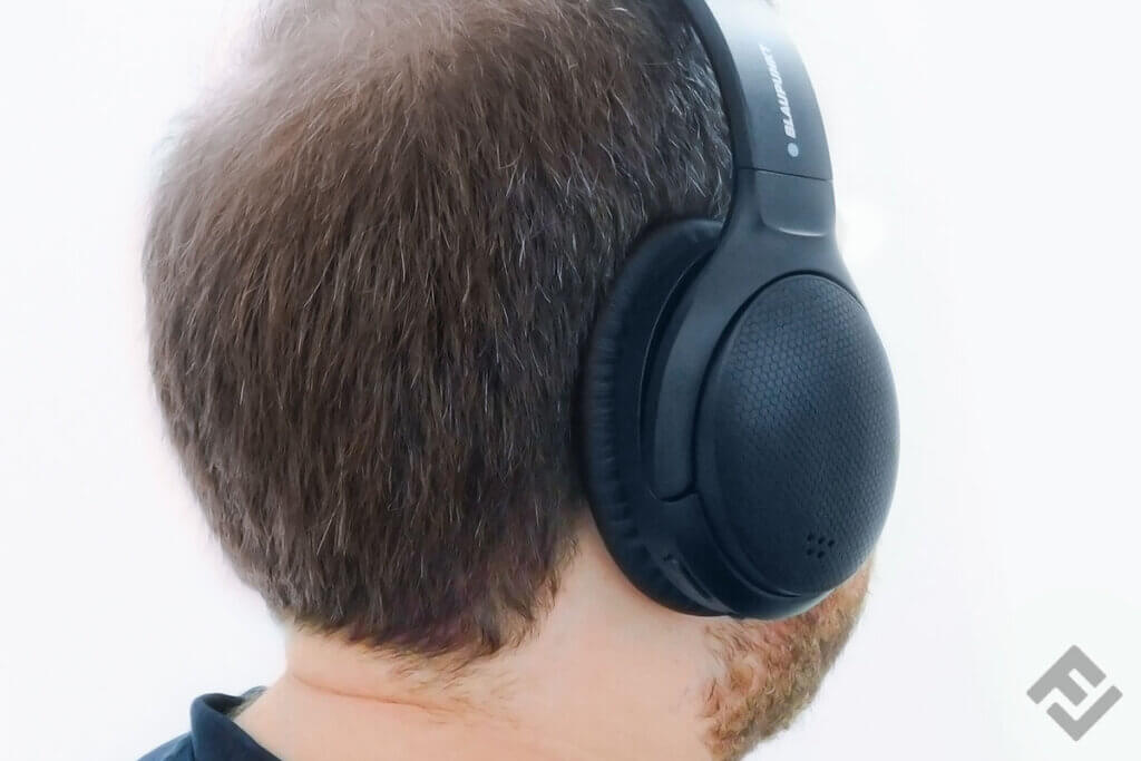 man wearing headphones