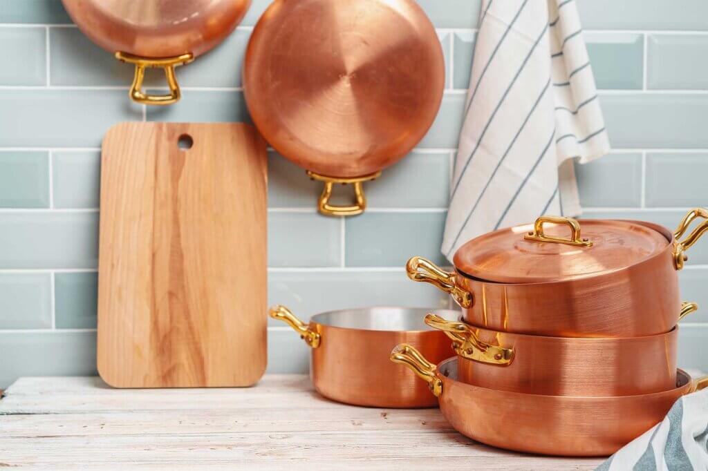 Copper pots