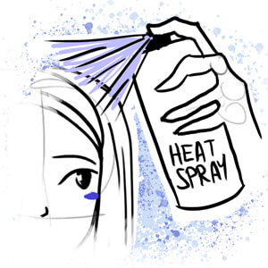 preparation-heat spray