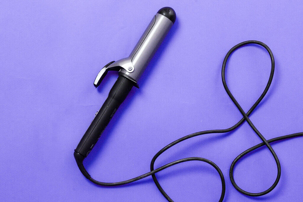 deposited curling wand
