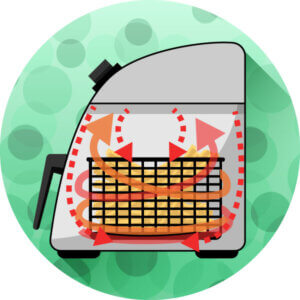 hot air fryer icon