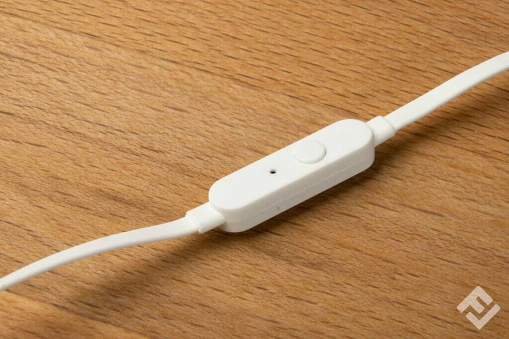 button of earbuds