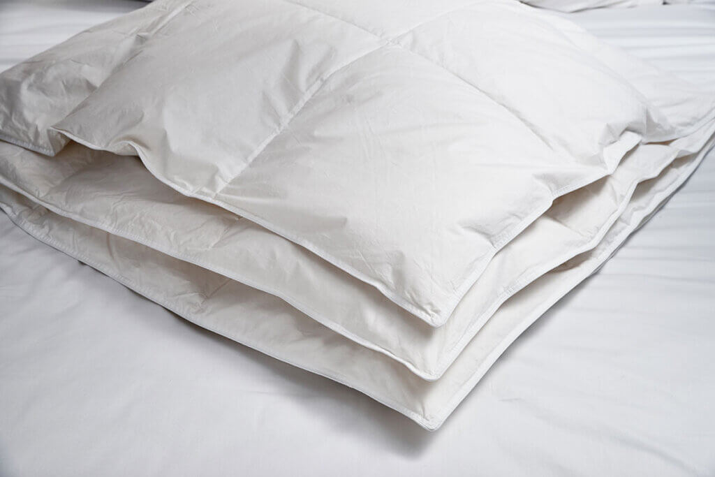 folded duvet