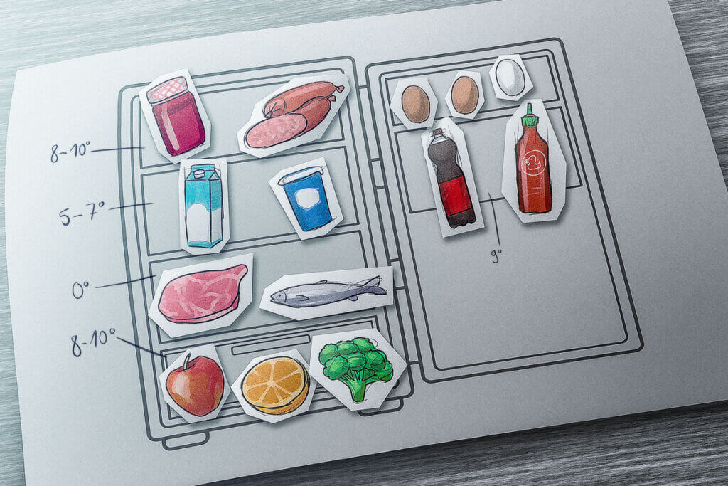 fridge temerature zones