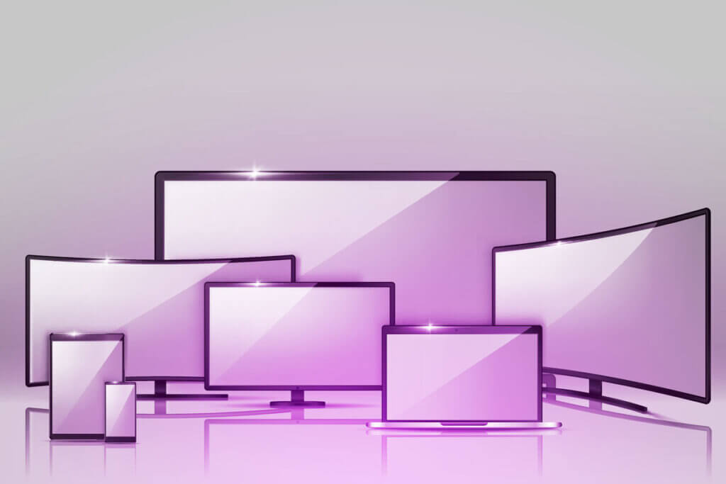 Screens of different sizes