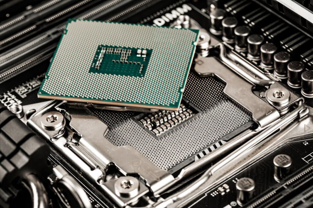 cpu close up