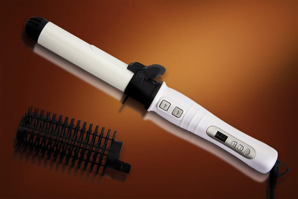 Hair dryer brush with attachment