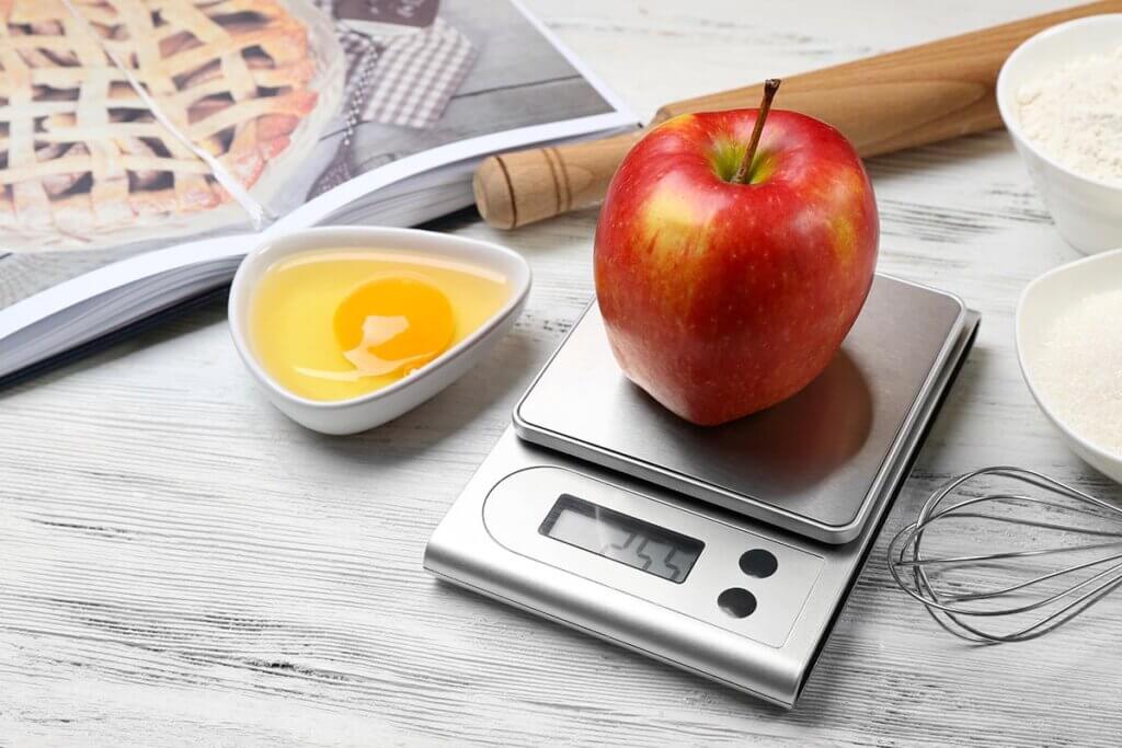 Apple is weighed