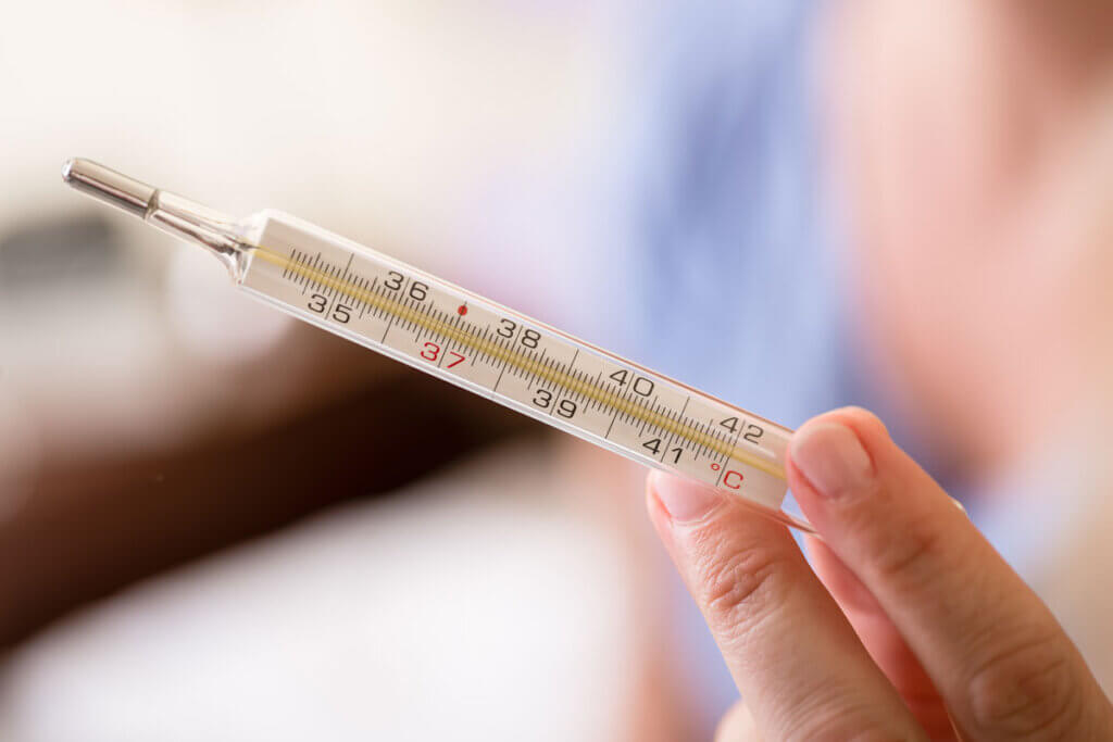 analogue thermometer for rectal measurement