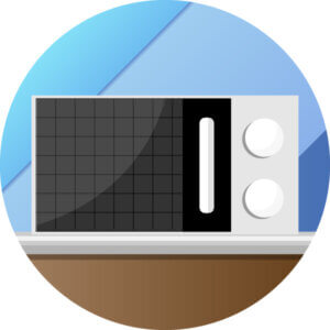 free standing microwave icon