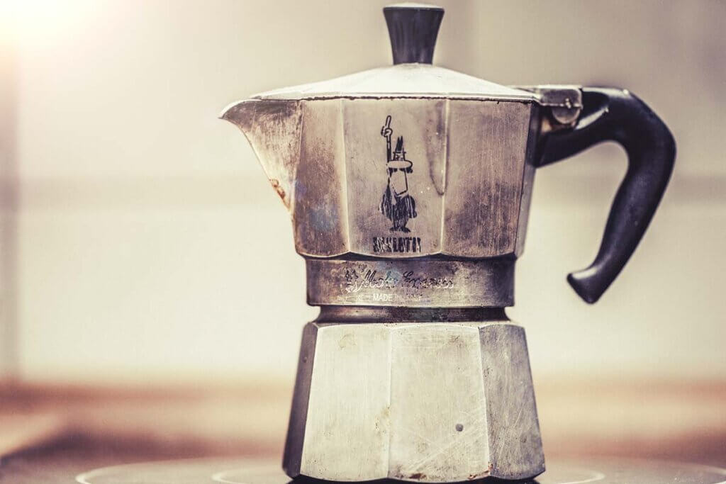 manual moka pot for hobs