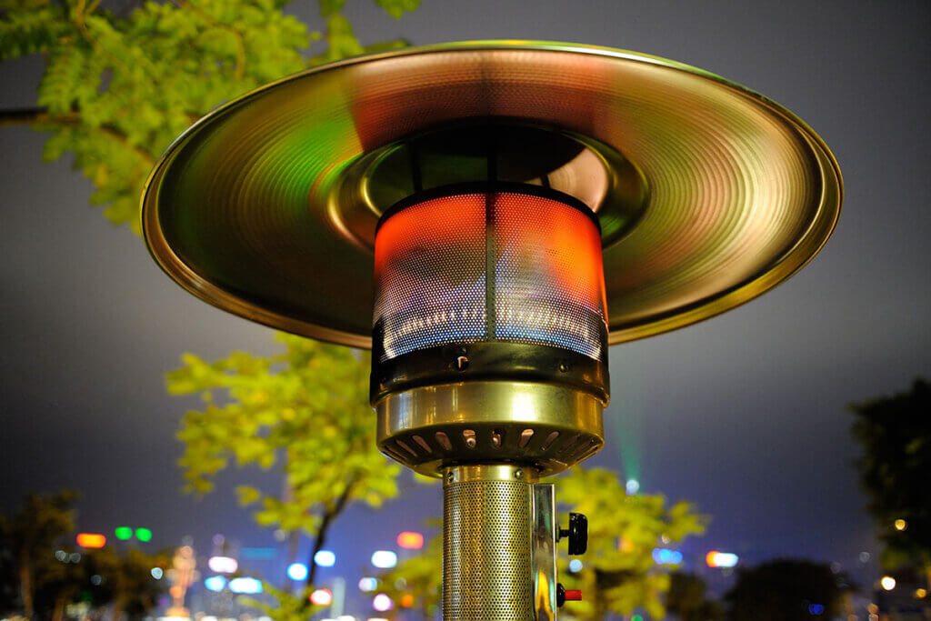 patio heater close upv