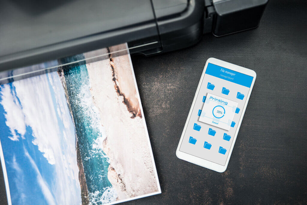 send print jobs wirelessly from your mobile phone