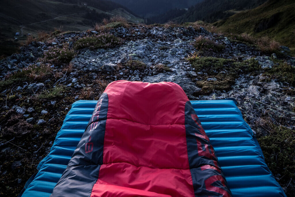 sleeping mat in the open