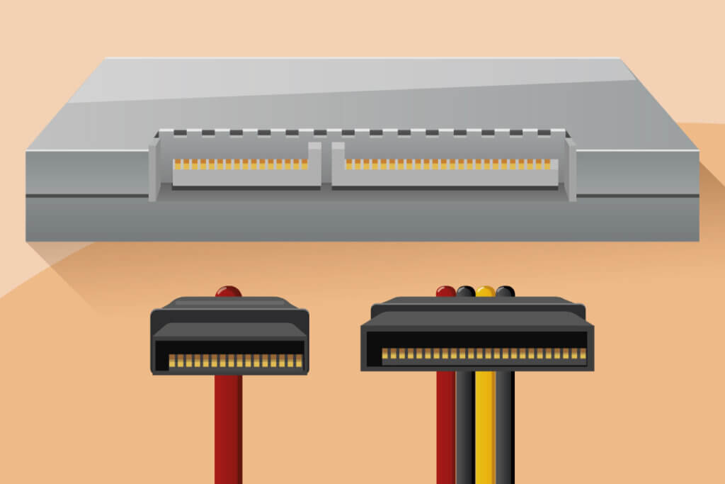 sata power and data connection