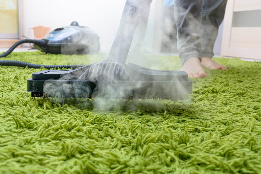 cleaning carpet