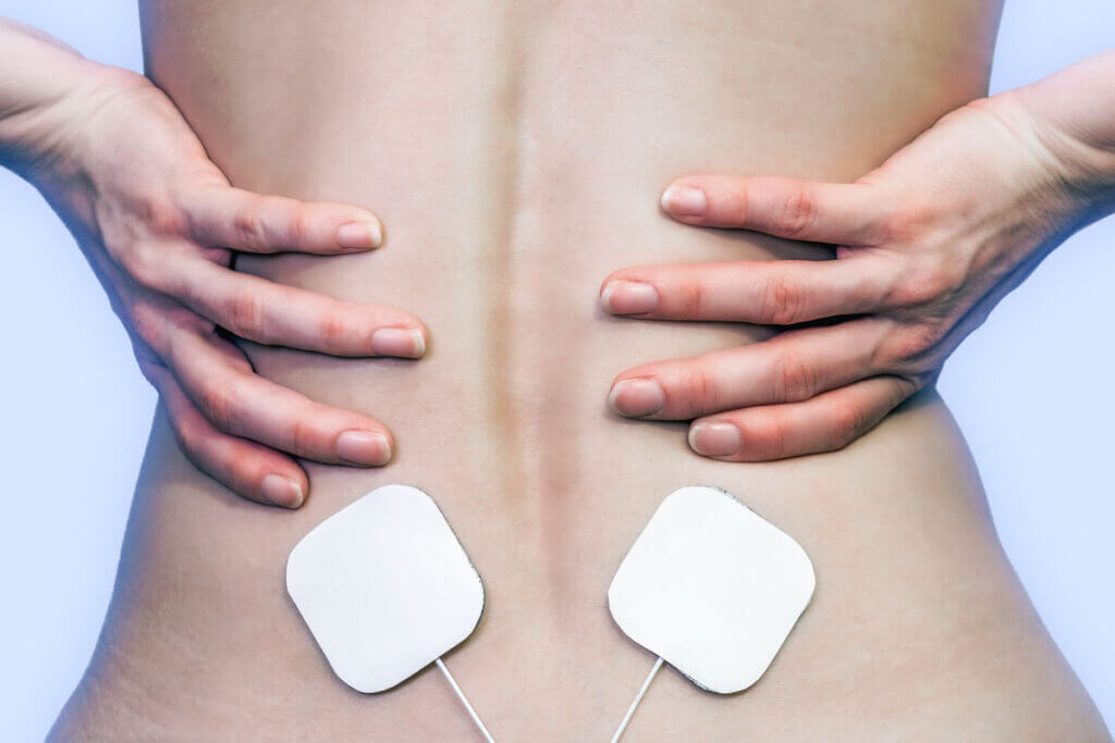 Stimulation current against back pain