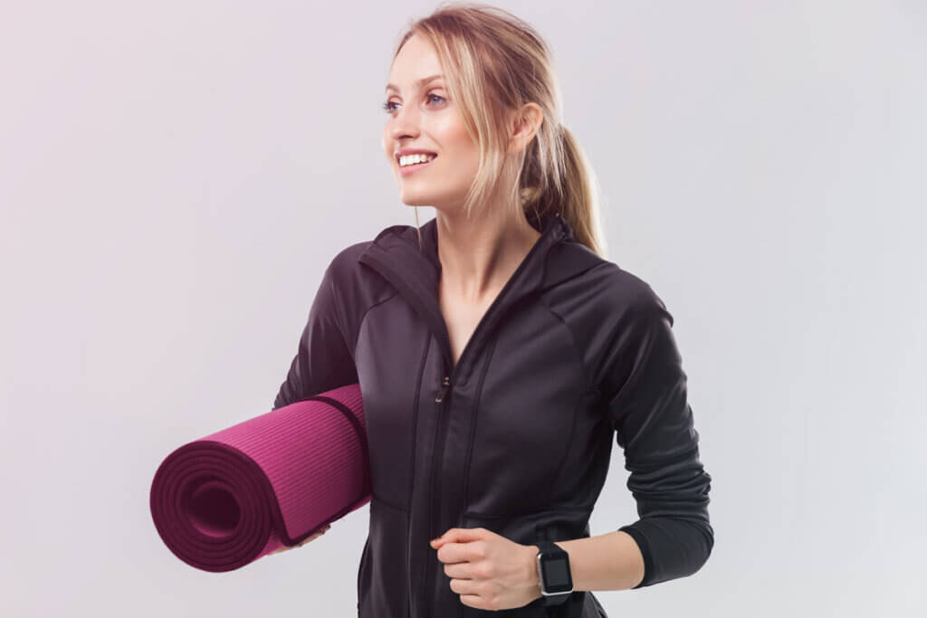 woman ready to train